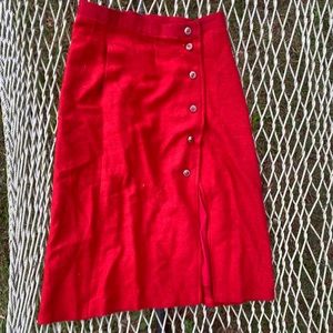 Bejeweled vintage wool skirt